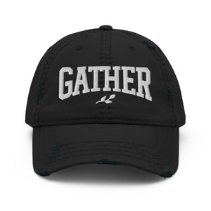 "Gather" Dad Hat - Distressed