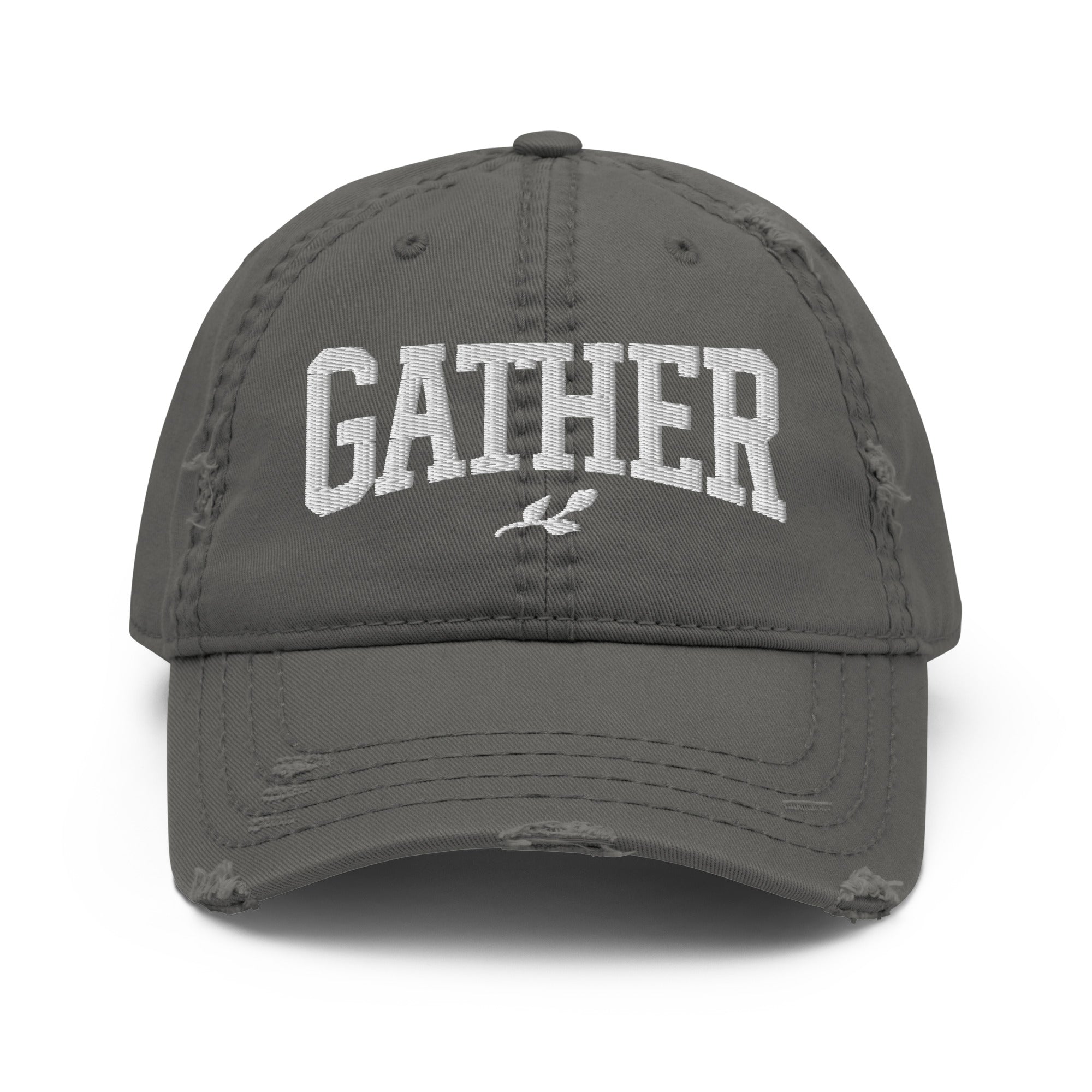 "Gather" Dad Hat - Distressed